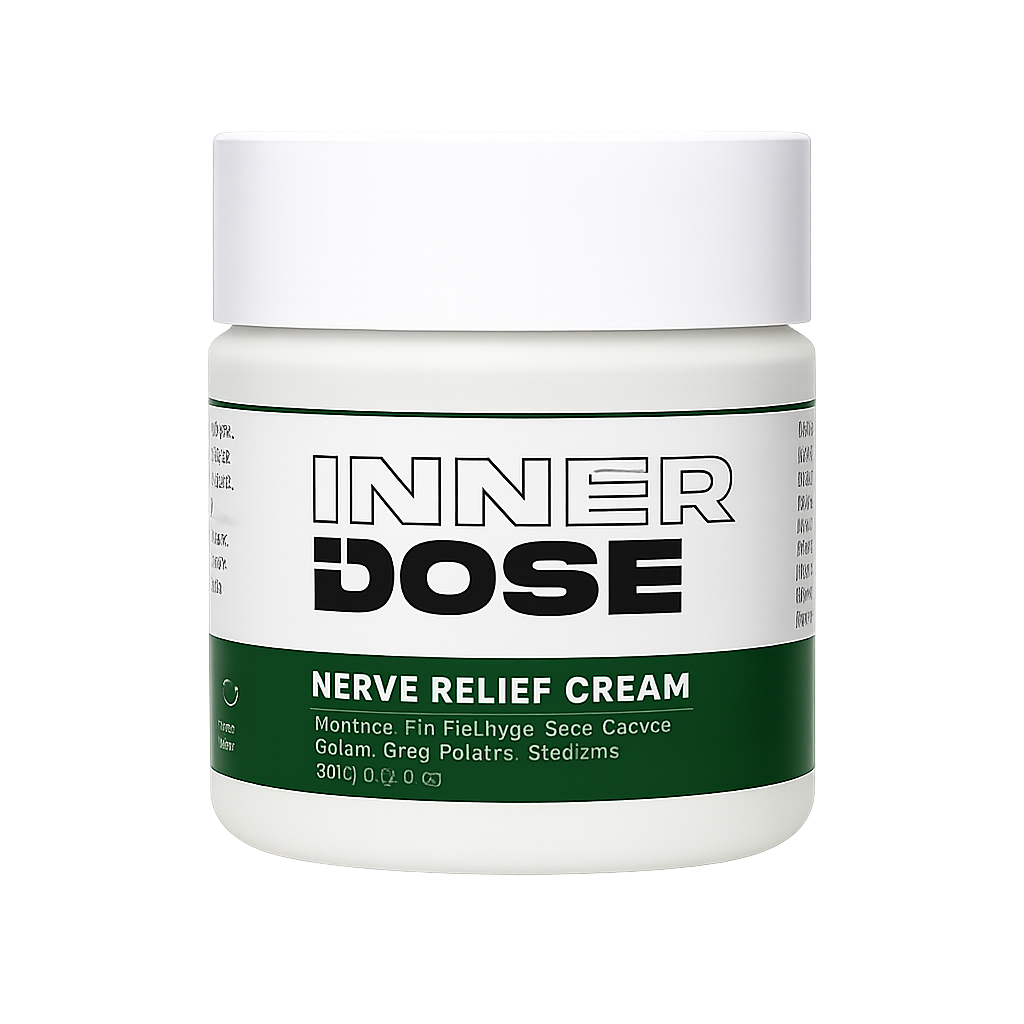 InnerDose Nerve Relief Cream — Smooth On. Cool Down. Stay Put.