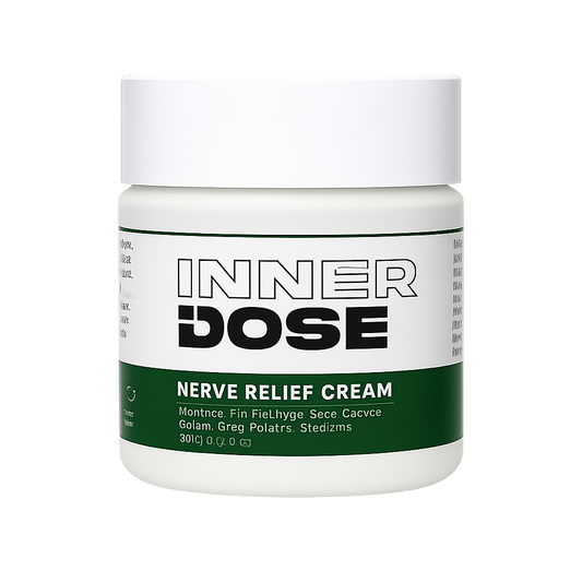 InnerDose Nerve Relief Cream — Smooth On. Cool Down. Stay Put.